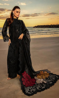 Inaya - Luxury Lawn 3PC Chikenkari Heavy Embroidered Suit | ZF-032 Unstitched Summer Luxe '26