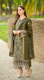 Donya - Luxury Lawn 3PC Chikenkari Heavy Embroidered Suit | EA-089 Summer Luxe '26