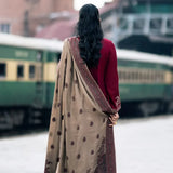 Izel Kb-102 | Luxury Unstitched Fully Embroidered 3 Pcs