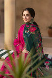 Sunehri- Dhanak Embroidered 3PC With Printed Shawl | Unstitched Zaroon Luxe