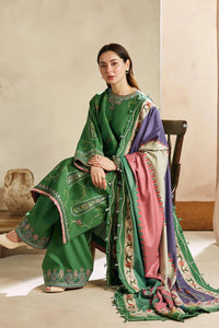 Zarneger -  Luxury Dhanak Heavy Embroidered 3PC Suit | Unstitched Zaroon Luxe